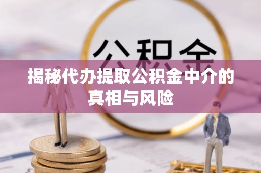 横沥揭秘代办提取公积金中介的真相与风险